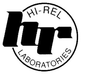 HI-REL HR LABORATORIES Trademark Image