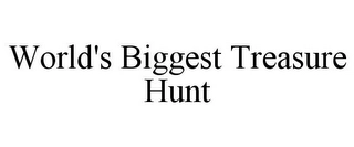 WORLD'S BIGGEST TREASURE HUNT Trademark Image