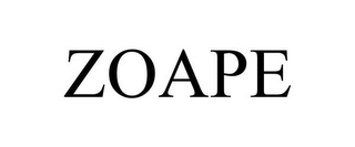 ZOAPE Trademark Image