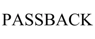 PASSBACK Trademark Image