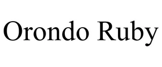 ORONDO RUBY Trademark Image
