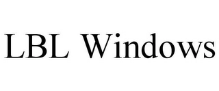 LBL WINDOWS Trademark Image