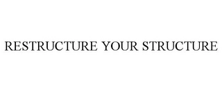 RESTRUCTURE YOUR STRUCTURE Trademark Image