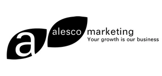 A ALESCO MARKETING YOUR GROWTH IS OUR BUSINESS Trademark Image