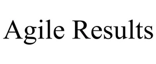 AGILE RESULTS Trademark Image