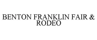 BENTON FRANKLIN FAIR & RODEO Trademark Image