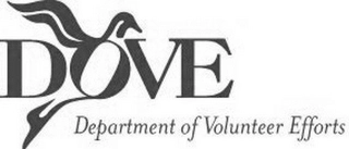 DOVE DEPARTMENT OF VOLUNTEER EFFORTS Trademark Image