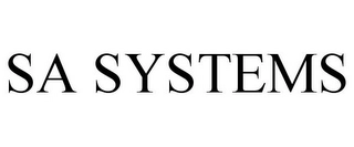 SA SYSTEMS Trademark Image