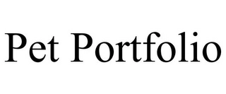 PET PORTFOLIO Trademark Image