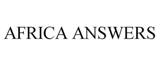 AFRICA ANSWERS Trademark Image