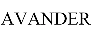 AVANDER Trademark Image