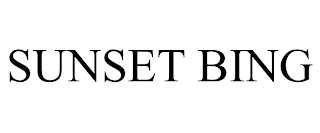 SUNSET BING Trademark Image