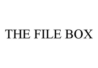 THE FILE BOX Trademark Image