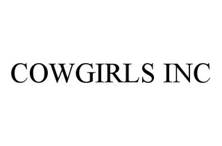 COWGIRLS INC Trademark Image
