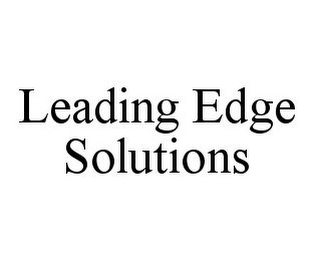 LEADING EDGE SOLUTIONS Trademark Image