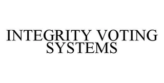 INTEGRITY VOTING SYSTEMS Trademark Image