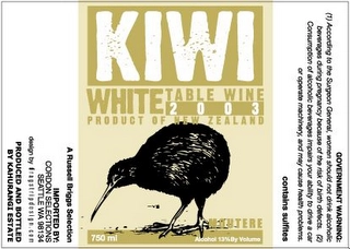 KIWI WHITE Trademark Image