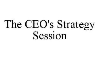 THE CEO'S STRATEGY SESSION Trademark Image