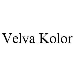 VELVA KOLOR Trademark Image