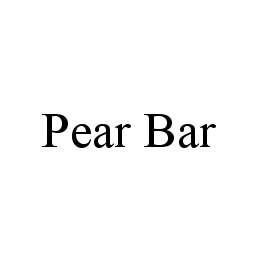 PEAR BAR Trademark Image
