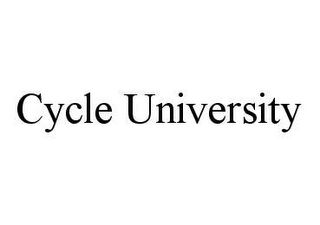 CYCLE UNIVERSITY Trademark Image
