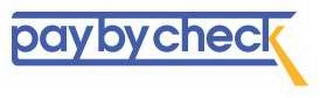 PAYBYCHECK Trademark Image