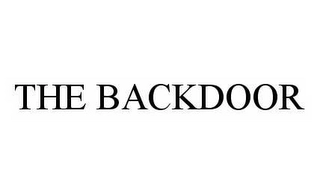 THE BACKDOOR Trademark Image