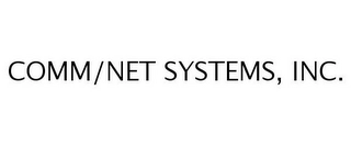 COMM/NET SYSTEMS, INC. Trademark Image
