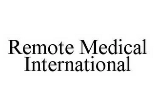 REMOTE MEDICAL INTERNATIONAL Trademark Image