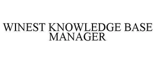 WINEST KNOWLEDGE BASE MANAGER Trademark Image