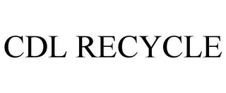CDL RECYCLE Trademark Image