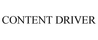 CONTENT DRIVER Trademark Image