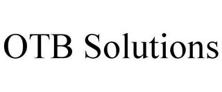 OTB SOLUTIONS Trademark Image