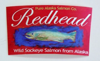 REDHEAD PURE ALASKA SALMON CO. WILD SOCKEYE SALMON FROM ALASKA Trademark Image