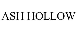 ASH HOLLOW Trademark Image