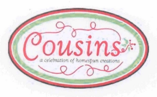 COUSINS A CELEBRATION OF HOMESPUN CREATIONS Trademark Image