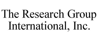 THE RESEARCH GROUP INTERNATIONAL, INC. Trademark Image