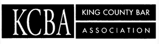 KCBA KING COUNTY BAR ASSOCIATION Trademark Image