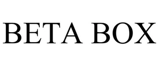 BETA BOX Trademark Image