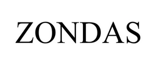 ZONDAS Trademark Image