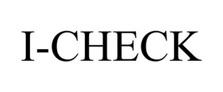 I-CHECK Trademark Image