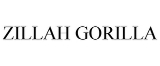 ZILLAH GORILLA Trademark Image