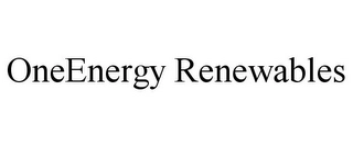 ONEENERGY RENEWABLES Trademark Image