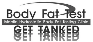 BODY FAT TEST GET TANKED MOBILE HYDROSTATIC BODY FAT TESTING CLINIC Trademark Image