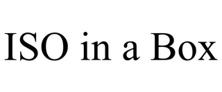 ISO IN A BOX Trademark Image