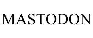 MASTODON Trademark Image