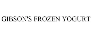 GIBSON'S FROZEN YOGURT Trademark Image