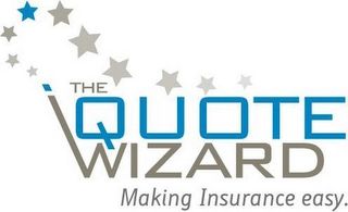 THE QUOTE WIZARD MAKING INSURANCE EASY. Trademark Image