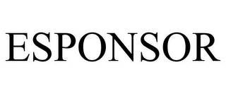 ESPONSOR Trademark Image