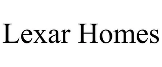 LEXAR HOMES Trademark Image